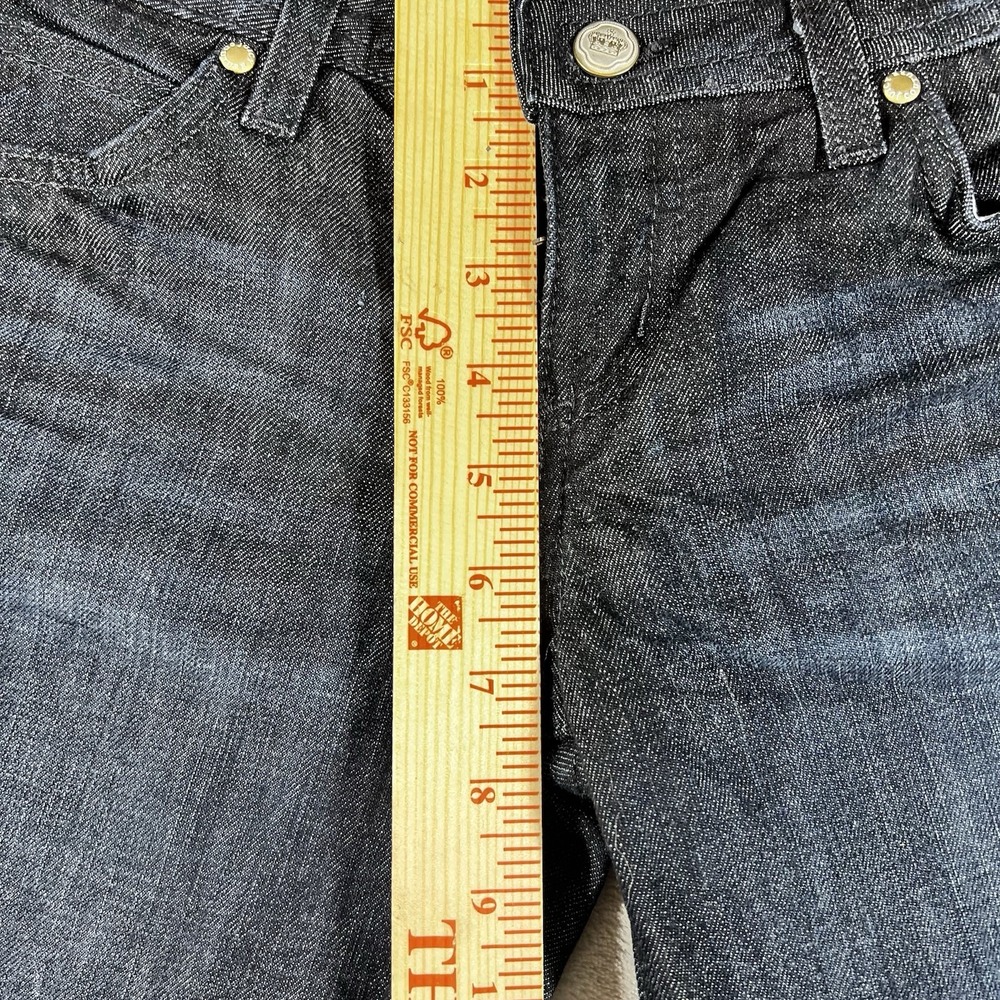 Juicy Couture Flare Jeans Womens 27 Dark Wash Low Rise Stretch Retro Y2K USA - Picture 3 of 11